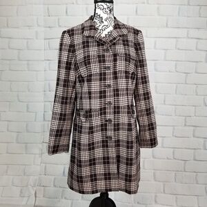 Worthington sz 10 check print jacket